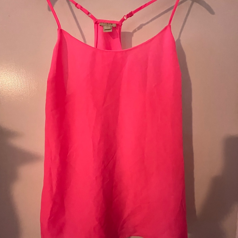 J. Crew Pink hot pink camisole